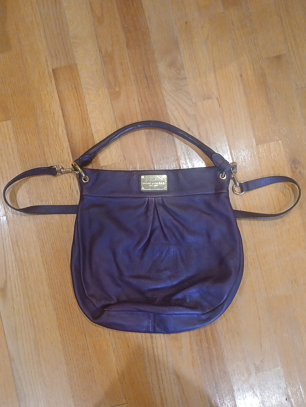 Marc by Marc Jacobs Purple Leather Crossbody Bag Gold Hardware